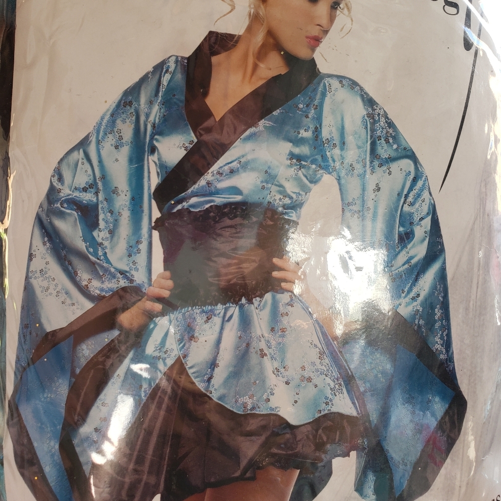 Size M/L Sexy Geisha Halloween Costume Japanese Dress Womens - Picture 6 of 9
